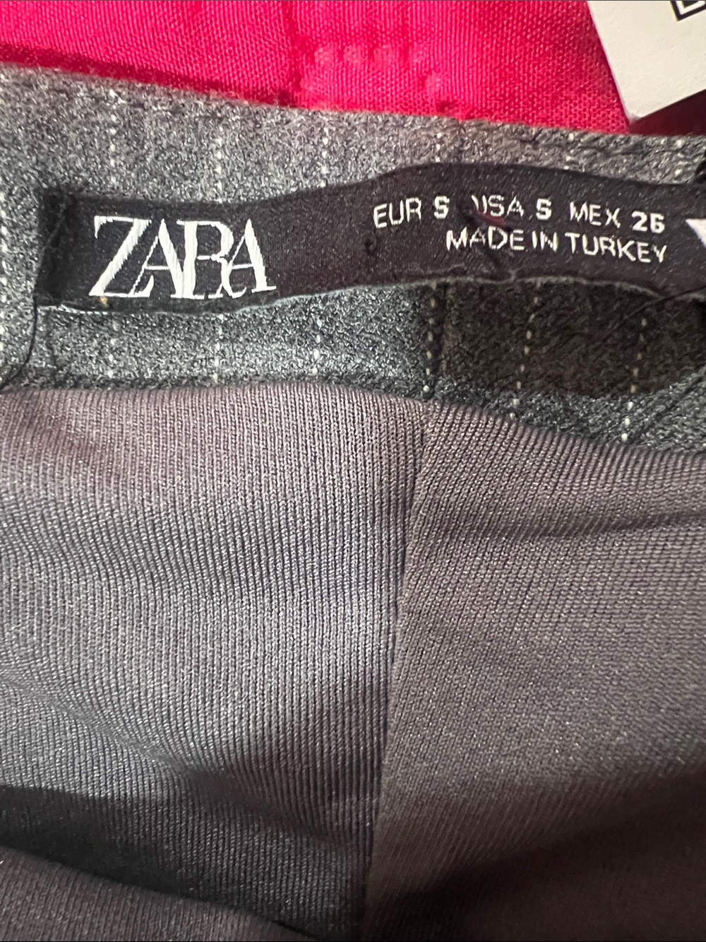 Zara Gray Strapless Pinstripe Mini Dress NWT - Picture 2 of 10
